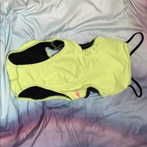 Speedo open side / back swim suit size 34